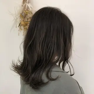 セミロング カラー 【髪質改善】 梅田　聡のヘアスタイル