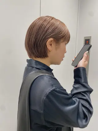 ミディアム カラー 砂原 ひよりのヘアスタイル