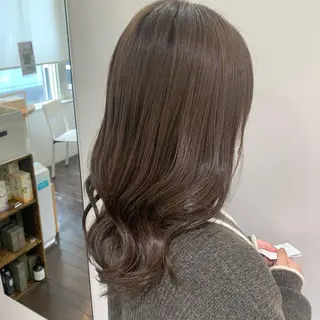 セミロング デジタルパーマ🫧 韓国風ヘア🫧サクラのヘアスタイル