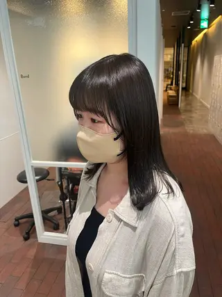 ミディアム マンツーマン 縮毛矯正/マユコのヘアスタイル