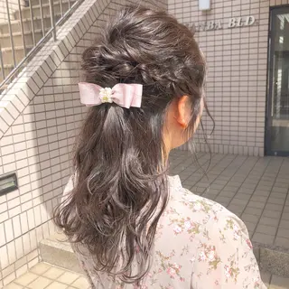 セミロング カラー パーマ ヘアアレンジ メンズ ネイル マツエク・マツパ 天神レイヤーカット No.1💖マユカのヘアスタイル