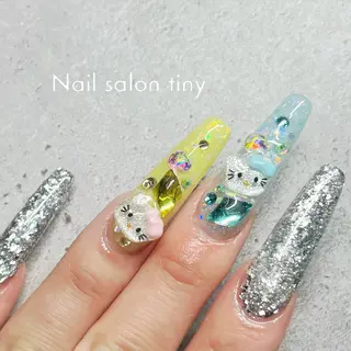 ネイル Nail salon tiny🩵のネイルデザイン