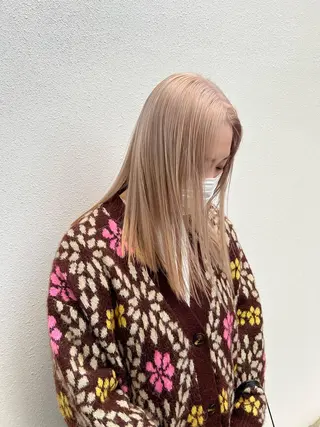 ミディアム カラー 「sumi」 AMIのヘアスタイル