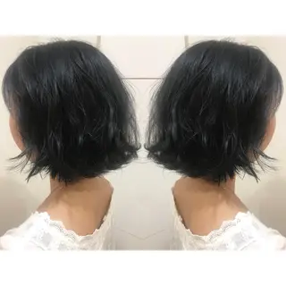 ショート カラー ヘアアレンジ 蔵前🫧韓国風レイヤ ーカット🫧KAHOのヘアスタイル