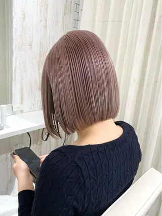 ショート カラー 🌙HIZUKI🌙 ハイトーン 艶髪のヘアスタイル