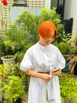 ショート カラー レイヤー/パーマ /ウルフ/nabeのヘアスタイル