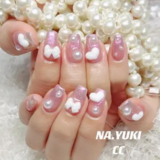ネイル ロング カラー パーマ キッズ ヘアアレンジ メンズ マツエク・マツパ アイブロウ 🎀 moo～ 🎀のネイルデザイン
