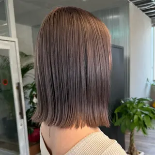 カラー noa / 郡山ボブ ×透明感カラーのヘアスタイル