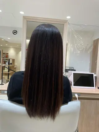ロング カラー 銀座シロー　村山 レツのヘアスタイル