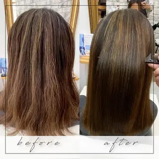 セミロング くせ毛×ショート 上岡勇祐のヘアスタイル