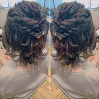 ショート ヘアアレンジ 韓国hair🦋 Nanaのヘアスタイル