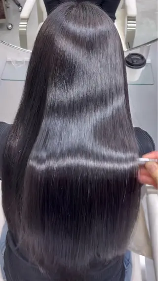 ロング 美髪縮毛矯正／ツヤ 髪カラー🫧つばさのヘアスタイル