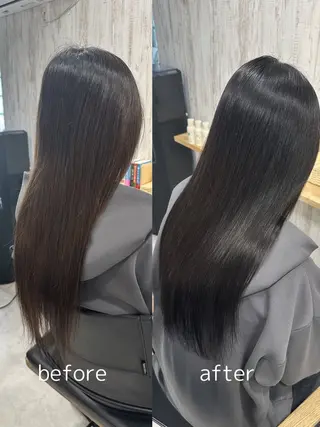ロング カラー 鈴木 悠平のヘアスタイル