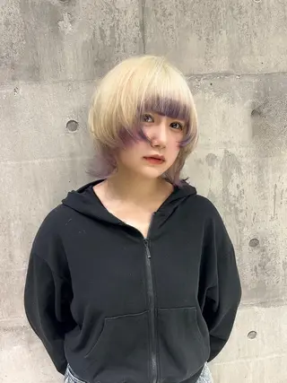 ショート カラー 【縮毛矯正ブリーチ】 MANATO🌈のヘアスタイル