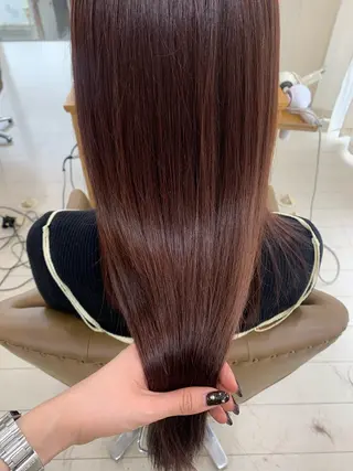 セミロング カラー riho🪻暗髪/ 色持ちがいいカラーのヘアスタイル