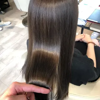 セミロング カラー 金子 富士のヘアスタイル