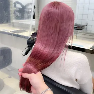 カラー girlな暖色ヘア 🪽🫧ハルナ🎀のヘアスタイル