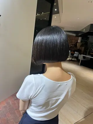 ミディアム マンツーマン 縮毛矯正/マユコのヘアスタイル