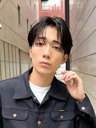 ショート メンズ メンズカット曲がる 縮毛矯正佐々木タクマのヘアスタイル