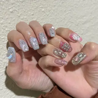 ネイル パラあり！フィルイン 美フォルムのネイルデザイン