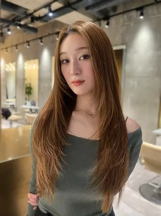 ロング カラー yoke所属・haruka kobayashiのヘアスタイル