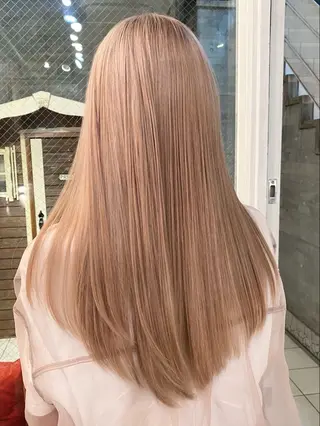 ロング カラー 赤み消しカラー/ ナチュラル/トモキのヘアスタイル