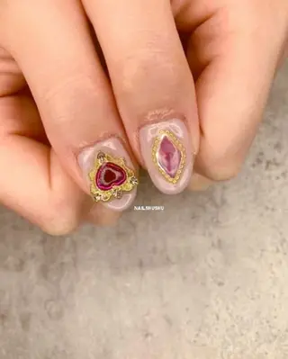 ネイル 3dパーツ/流行り 👧shushu❤️のネイルデザイン