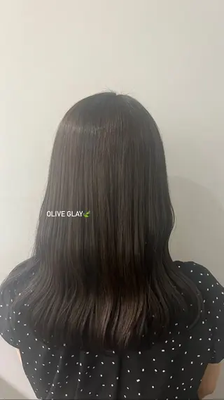 ミディアム カラー ヘアアレンジ -みつま はるな-のヘアスタイル