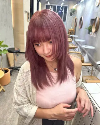 ミディアム カラー カットモデル募集中 ／HARUKA🎀のヘアスタイル