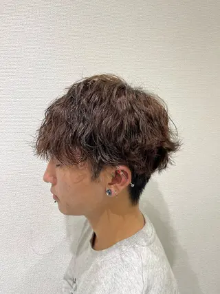 パーマ メンズ 荒木 美沙樹のヘアスタイル