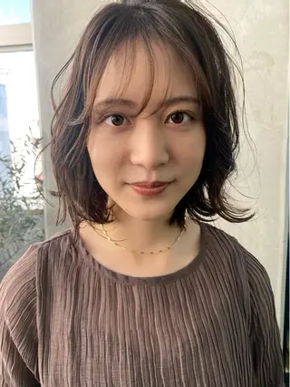 ミディアム カラー RISAKO レイヤーカット🎀のヘアスタイル