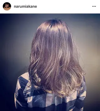 ミディアム カラー 🌈ウルトワ水素 髪質改善naru🌈のヘアスタイル