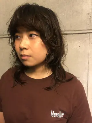 セミロング AYAKA 下北沢suuのヘアスタイル