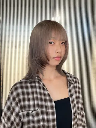 ミディアム 梅田韓国ヘア kiara🩷彡のヘアスタイル