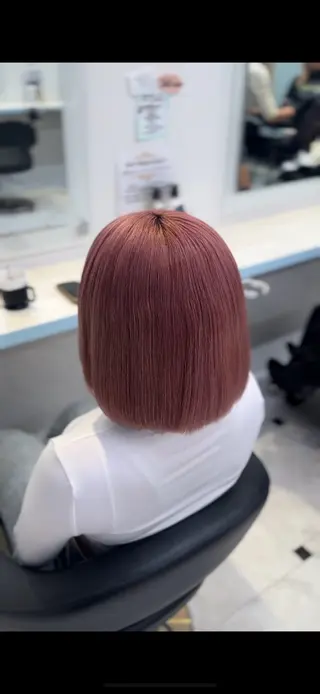 ミディアム カラー ♥️暖色カラ ー♥️由夏のヘアスタイル