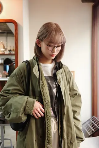 ミディアム ボブ/似合わせ レイヤーcocomoのヘアスタイル