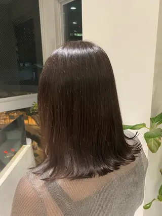 セミロング カラー ヘアアレンジ kou🌥️レイヤー /艶カラーのヘアスタイル