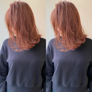 ミディアム カラー ⭐️横浜ブリーチ特化 美容師　堤涼⭐️のヘアスタイル