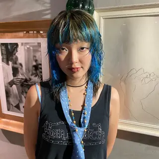 ミディアム カラー boy attic所属・kiyono moekaのヘアスタイル