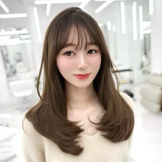 ロング カラー 韓国ヘア🇰🇷× 髪質改善🫧テルのヘアスタイル
