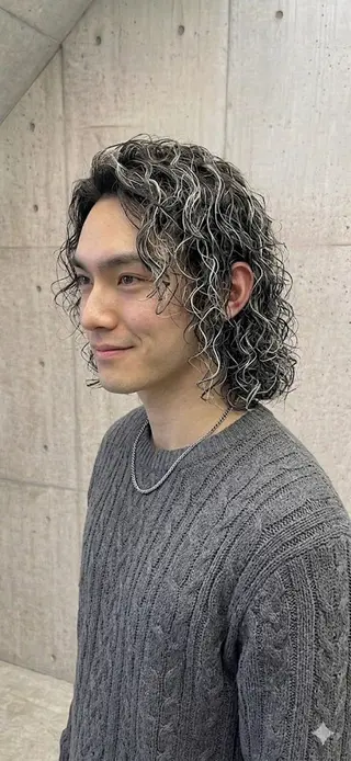 カラー パーマ メンズ 🌀メンズパーマ🌀 カット💇こうせいのヘアスタイル