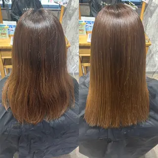 セミロング 濱本 樹蘭のヘアスタイル