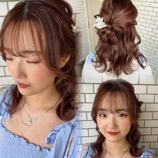 ヘアアレンジ 大人可愛いヘアメイク 💋🧚‍♀️しずかのヘアスタイル