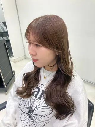 カラー 💖ブリーチなし透明 感💖ASAHIのヘアスタイル
