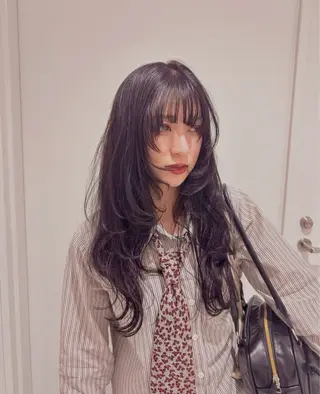 ロング カラー 👔ボブ﹨髪質改善 ストレート🩳ももかのヘアスタイル