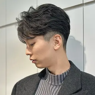 ショート カラー パーマ メンズ 朝楽メンズパーマ 🥇メンズカット吉田のヘアスタイル