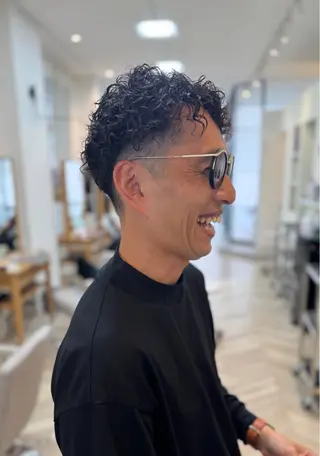 パーマ メンズ 上村 直輝のヘアスタイル