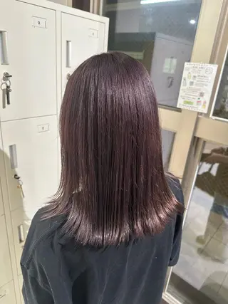 ミディアム カラー 小澤 真帆のヘアスタイル