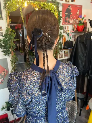 ミディアム ヘアアレンジ カラーパティシエ facce🌼ikoのヘアスタイル