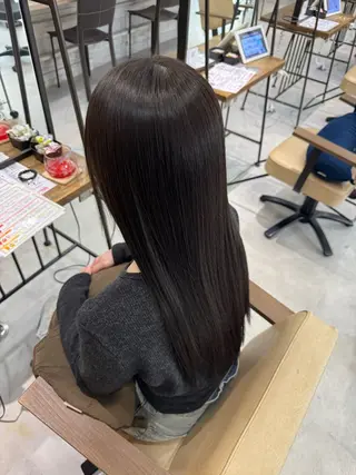 ロング カラー ブリーチなしwカラー /艶カラー/oukaのヘアスタイル